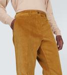 Кордюроевые расклешенные брюки Miu Miu, Orzo - фото 5