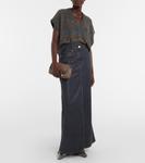 Джинсовая макси-юбка Brunello Cucinelli, Denim - фото 2