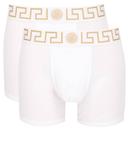 Боксеры мужские Versace с фирменным принтом 2 шт, белый - фото