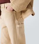 Хлопковые брюки клеш Duck Auralee, Light Beige - фото 6