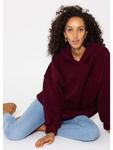 Пуловер SASSYCLASSY Oversize Teddy Pullover mit Kapuze, цвет Burgundy - фото 3