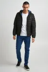 Стеганая куртка из смесовой ткани "BLEND BHRomsey", с капюшоном, черный - фото 2
