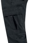 Брюки-карго Urban Classics Washed Cargo Twill Jogging Pants, черный - фото 4