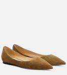 Балетки из замши Love Jimmy Choo, Caper Gree - фото