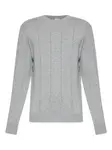 Свитер в рубчик Eleventy, серый - фото