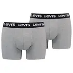 Боксеры 2 шт Levi's Repeat Logo Brief boxers 2 units, серый - фото