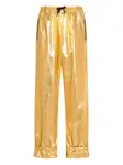 Брюки с молниями Moschino, золотистый - фото