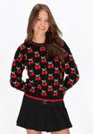 Джемпер myMo Jumper, Black Red/Black - фото