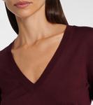 Шерстяной свитер Saint Laurent, Bordeaux - фото 4