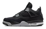 Кроссовки Jordan 4 Retro Black Canvas (GS) - фото
