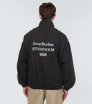 Куртка из хлопкового поплина с логотипом Acne Studios, черный - фото 4