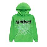 Худи Sp5der Punk V2 Rhinestone Hoodie, Bright Green - фото