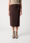 Юбка GANT MIDI HANDSTITCHED WRAP SKIRT, Deep Brown/Dark Brown - фото 3