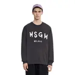 Свитшот с принтом логотипа MSGM, черный - фото 6