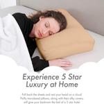 PILLOWY Подушка PILLOWY Premium Microbead Medium Extra Fluffy с антиэйдж чехлом Barely Beige - фото 4