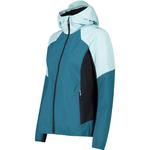 Женская гибридная куртка-худи CMP, бирюзовый - фото 4