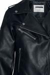 Куртка из искусственной кожи Noisy May NMRollo Jacket, черный - фото 4