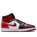 Кроссовки Air Jordan 1 Mid 'Bred Toe' - фото 6