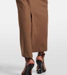 Шерстяное макси-платье с драпировкой Entire Studios, Coffee - фото 5