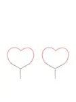 Серьги в форме сердца Y/Project, розовый - фото