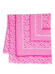Шарф с монограммным принтом по всей поверхности VERSACE, розовый - фото