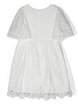 Платье с короткими рукавами и вышивкой Patachou, белый - фото 2