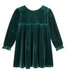 Платье из бархата с бантом Konges Sløjd, Pine Grove - фото