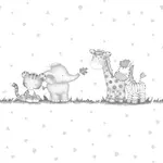 Детское постельное белье Julius Zöllner «Jungle Gang», белый - фото 2