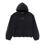 Худи BAPE Flame Garment Dyed Pullover Hoodie, Black - фото