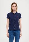Рубашка-блузка BUTTONED PLACKET POLO SHIRT Ralph Lauren, синий - фото 5