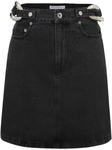 JW Anderson джинсовая юбка миди, черный - фото