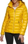 GUESS womens Guess Women's Midweight Puffer Jacket, Quilted Neon Yellow 2 - фото