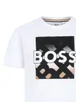 Футболка с логотипом BOSS Kidswear, белый - фото 3