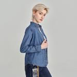 Lee Рубашка Women's Medium Light Blue - фото 8