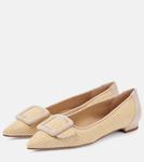 Балетки Maysalepumpflat из рафии Manolo Blahnik, 1105 Dcrm/2601 Mnud - фото 4