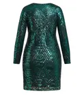 Платье-мини Plus Size Bright Lights CITY CHIC, зеленый - фото 4