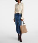 Средняя сумка-тоут из спилка Spin Chloé, Motty Grey - фото 5