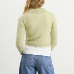 Поло из мохера Auralee, Light Khaki - фото 3