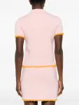 Поло с отделкой в виде логотипа Casablanca, розовый - фото 4