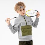 Детский свитшот Mizuno, серый - фото 11
