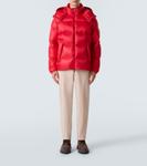 Пуховик Couyere с капюшоном Moncler, Cherry Red - фото 2