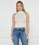 Футболка Присциллы Slim fit Guess Jeans, экрю - фото