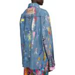 Рубашка с эффектом брызг краски Acne Studios, мультиколор - фото 4