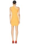 Мини-платье на одно плечо Moschino Jeans, желтый - фото 3