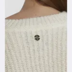 Свитер обычного кроя с добавлением шерсти Marc Cain, бежевый - фото 4