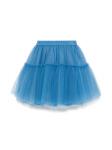 Monnalisa пышная юбка с логотипом, синий - фото 2