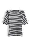 Футболка OPUS SLIM FIT STRIPED, Black - фото 6