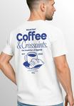 Футболка Neverless COFFEE CROISSANT, Weiss Blau/White - фото 2