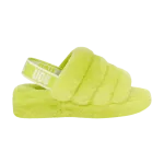 Кроссовки UGG Wmns Fluff Yeah Slide, зеленый - фото