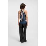 Топ из печатного твила с завязками на шее BOSS, Patterned - фото 4